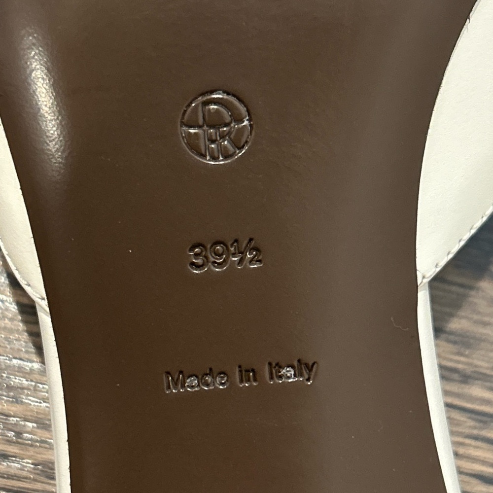 The Row White Cybil Mules Size 39.5 - Picture 5 of 7